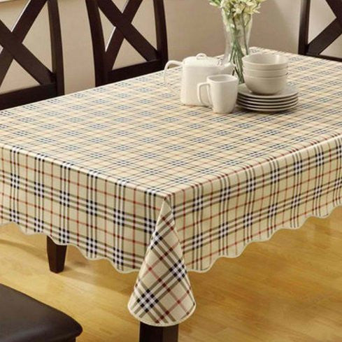 PVC Nappe Table Cloth Plastic Waterproof Oilproof