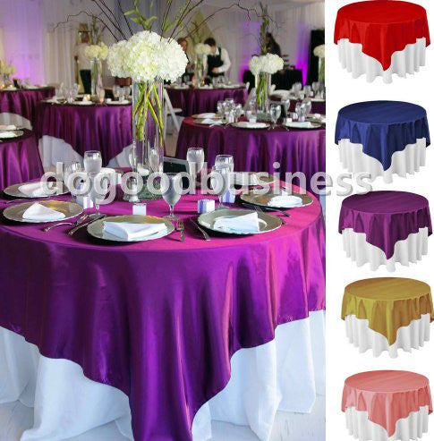 Square Satin Tablecloth Table Covers