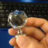 Clear Crystal Round Knob Furniture Knobs Kitchen Glass Drawer Cabinets Handles