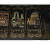 CHINESE OLD LACQUER HANDWORK PAINTING BEIJING SCENERY SCREEN DECORATION