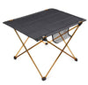 Portable Camping Table Outdoor Golden Aluminium