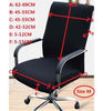 Computer chair cover side zipper design arm chair