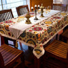 Ethnic style quality cotton &linen lacework dining tablecloth