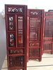 14.75 inch Exquisite Hand-carved Chinese Boxwood & Sculpture Folding Screen