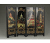 CHINESE OLD LACQUER HANDWORK PAINTING BEIJING SCENERY SCREEN DECORATION