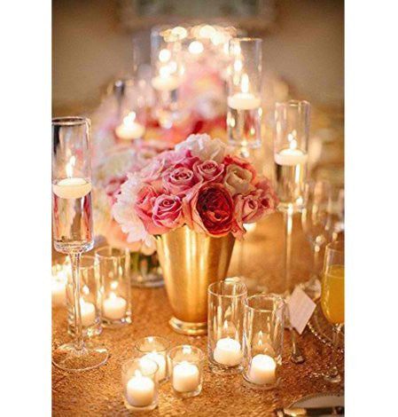 Gold Sequin Tablecloth Rectangle Style